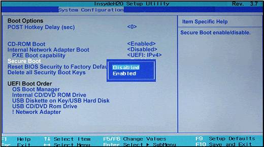 pc must support secure boot