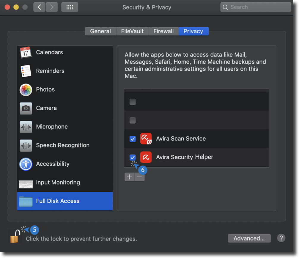 ¿Cómo habilito Avira Antivirus en mi Mac?